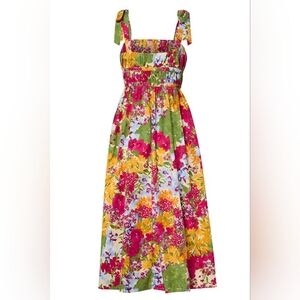 Floral Multicolor Woman's Sun Dress By Olivia Grey Retail $108.00 NWT